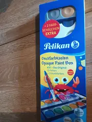 Vorschaubild 3 von Deckfarbkasten K12 Opaque Paint Box 12 Farben + 2 Ersatzfarben + 2 Schälchen