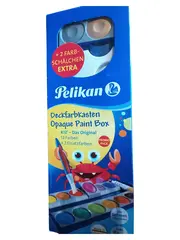 Vorschaubild 1 von Deckfarbkasten K12 Opaque Paint Box 12 Farben + 2 Ersatzfarben + 2 Schälchen