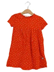 Vorschaubild 1 von Mädchen Freizeitkleid Gr. 86 Rot Herzmuster Baumwolle