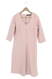 Vorschaubild 1 von Etuikleid Damen Gr. 38/M Rosa Business Elegant Strukturmuster