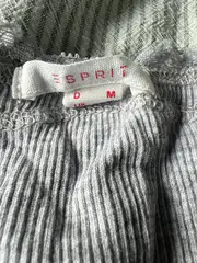 Vorschaubild 4 von Damen Top Gr. M grau meliert Spitze Rippstrick Baumwolle