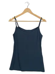Vorschaubild 1 von Damen Basic Top Gr. 34/XS Blau Ärmellos Uni Träger