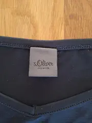 Vorschaubild 2 von Damen Basic Top Gr. 34/XS Blau Ärmellos Uni Träger