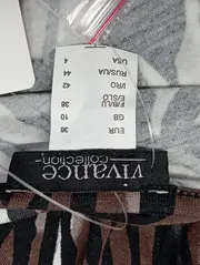 Vorschaubild 3 von Damen Freizeitkleid Gr. 36/S Braun Zebra Bohemian Viskose Minikleid