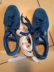 Vorschaubild 2 von Suede Classic Sneaker Herren Blau Wildleder Gr. 37 Sportschuhe