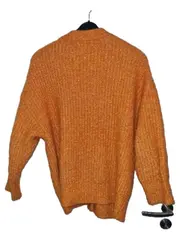 Vorschaubild 2 von Damen Strickjacke Rippstrick Orange Gr. S Freizeit Casual Langarm