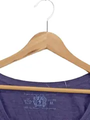 Vorschaubild 4 von Damen Langarmshirt Lila Print Gr. M 38 Baumwolle