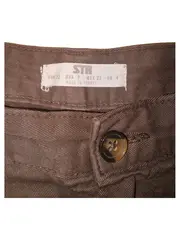Vorschaubild 2 von Damen Cargohose Größe 32 Braun Casual Baumwolle STR