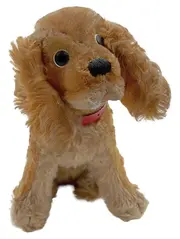 Vorschaubild 1 von Stofftier Hund Cocker Spaniel Plüsch Vintage nostalgisch braun