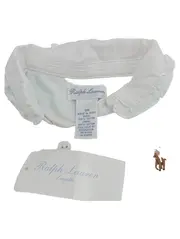 Vorschaubild 3 von Baby Set Kleid Höschen Blau Weiß Gestreift Gr. 74 9M Baumwolle