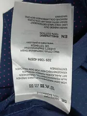 Vorschaubild 4 von Herren Business Hemd Gr. 43/44 Blau gepunktet Klassisch