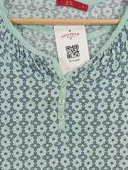 Vorschaubild 4 von EDC Damen T-Shirt Casual Grün Gr. 36/S Viskose Kurzarm