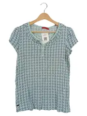 Vorschaubild 1 von EDC Damen T-Shirt Casual Grün Gr. 36/S Viskose Kurzarm