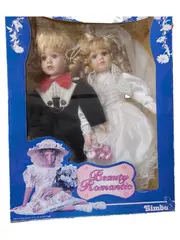 Vorschaubild 1 von Hochzeitspaar Puppen Künstlerpuppe Romantisch Mehrfarbig