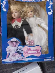 Vorschaubild 3 von Hochzeitspaar Puppen Künstlerpuppe Romantisch Mehrfarbig