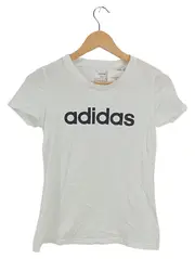 Vorschaubild 1 von Damen T-Shirt Weiß Logo-Print Gr. XS 34 Sportlich Basic