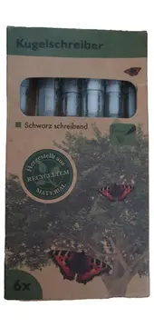Vorschaubild 1 von United Office Kugelschreiber 6er Pack Schwarz Recycelt NEU