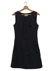 Vorschaubild 1 von Damen Etuikleid Gr. 34/XS Schwarz Business Wollkleid Elegant