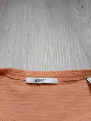 Vorschaubild 2 von Damen T-Shirt Gr. S Orange Meliert Baumwolle Basic Kurzarm