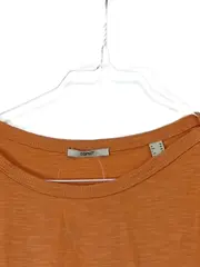 Vorschaubild 3 von Damen T-Shirt Gr. S Orange Meliert Baumwolle Basic Kurzarm