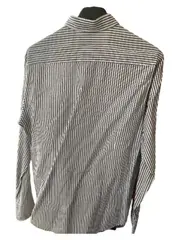 Vorschaubild 3 von Herren Business Hemd Langarm Gestreift Blau Gr. 39, 40 M Leinen