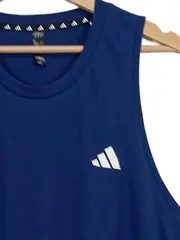 Vorschaubild 4 von Herren Sport Tanktop XL Blau Ärmellos Logo-Print