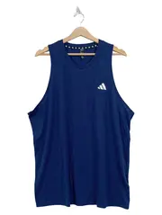 Vorschaubild 1 von Herren Sport Tanktop XL Blau Ärmellos Logo-Print