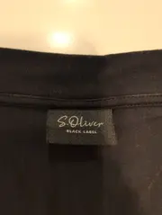 Vorschaubild 3 von Black Label Damen T-Shirt Gr. 42/XL Grau V-Ausschnitt Kurzarm