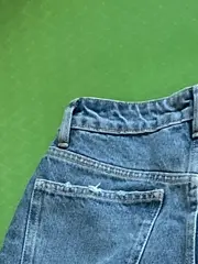 Vorschaubild 6 von Distressed Mom Jeans Damen Blau Gr. 38/M Streetwear Cut-Outs