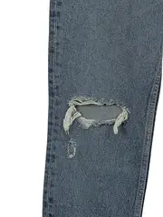 Vorschaubild 2 von Distressed Mom Jeans Damen Blau Gr. 38/M Streetwear Cut-Outs