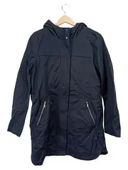 Vorschaubild 1 von edc Damen Leichte Jacke Parka Blau Gr. 38 M Kapuze Freizeit Baumwolle