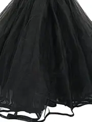 Vorschaubild 3 von Abendkleid Damen Gr. 36/S Schwarz Elegant Strukturmuster