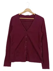 Vorschaubild 1 von Strickjacke Damen Rot Einheitsgröße Casual Cardigan
