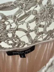 Vorschaubild 4 von Sommerkleid Damen Gr. 36 Beige Feminin mit Häkeldetails