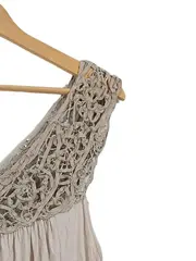 Vorschaubild 2 von Sommerkleid Damen Gr. 36 Beige Feminin mit Häkeldetails