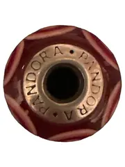 Vorschaubild 2 von Charm Anhänger Glas Silber Rot Klassisch Damen Casual 2cm