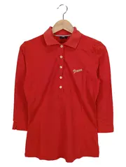 Vorschaubild 1 von Damen Poloshirt Rot Gr. 38/M Casual Sportlich 3/4-Arm