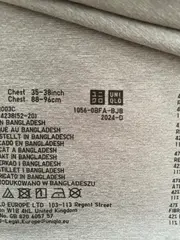 Vorschaubild 3 von AIRism Herren T-Shirt Grau Gr. 36 Basic Kurzarm Polyester