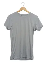 Vorschaubild 1 von AIRism Herren T-Shirt Grau Gr. 36 Basic Kurzarm Polyester