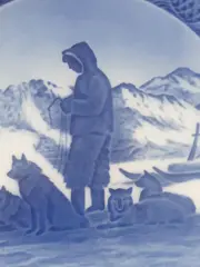 Vorschaubild 2 von Weihnachtsteller Greenland Scenery Porzellan Schlitten 18cm