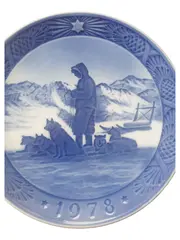 Vorschaubild 1 von Weihnachtsteller Greenland Scenery Porzellan Schlitten 18cm