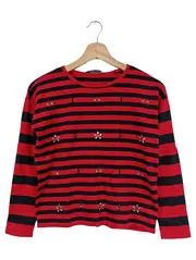 Vorschaubild 1 von EDC Damen Langarmshirt gestreift mit Blumen Gr. 34/XS