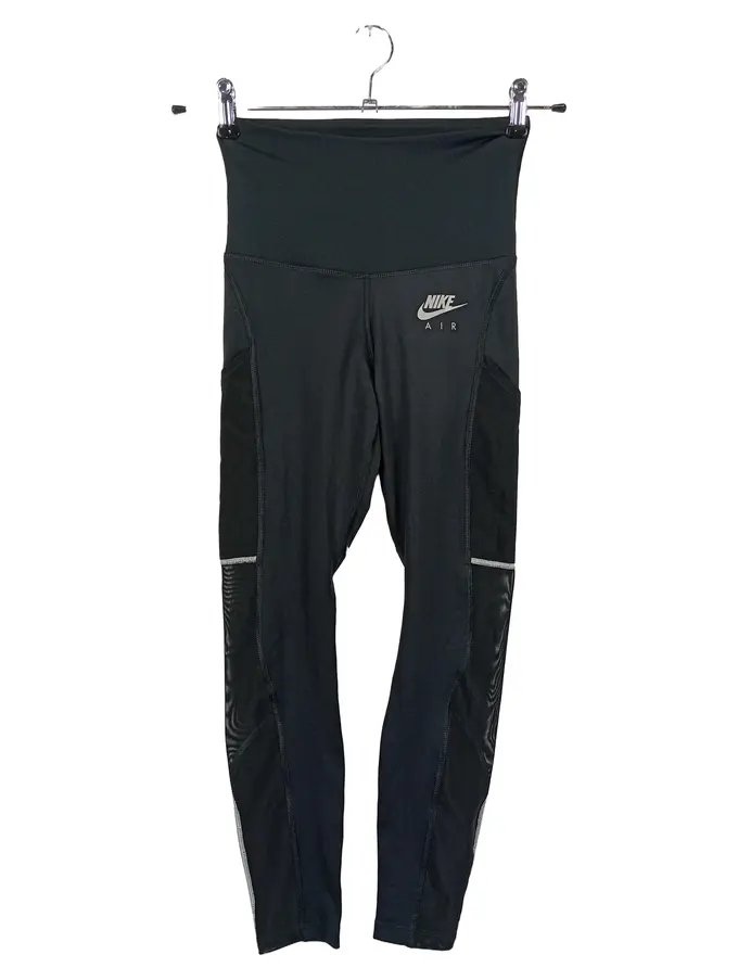 NIKE AIR Leggings Damen XS 34 Schwarz Sportlich DD4052-010 Mesh