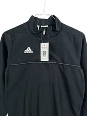 Vorschaubild 2 von Trainingsjacke Kinder Gr. 128 Schwarz Sportjacke Half-Zip