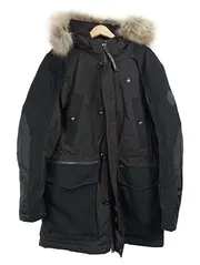 Vorschaubild 1 von Herren Parka L Schwarz Kapuze Wasserabweisend Outdoor