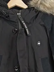 Vorschaubild 3 von Herren Parka L Schwarz Kapuze Wasserabweisend Outdoor