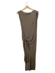 Vorschaubild 1 von Damen Freizeitkleid Gr. 34 XS Braun Modern Maxikleid