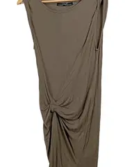 Vorschaubild 3 von Damen Freizeitkleid Gr. 34 XS Braun Modern Maxikleid