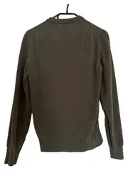Vorschaubild 2 von Herren Pullover Gr. 44 XS Oliv Baumwolle Rundhals Classic Fit