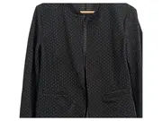 Vorschaubild 3 von Damen Blazer Jacke Gr. 40/L Schwarz Gepunktet Modern